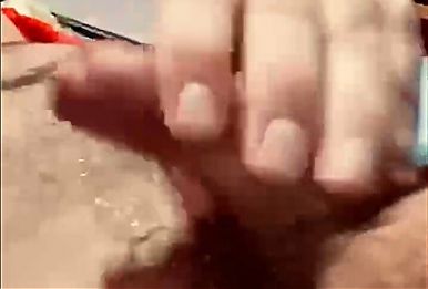 Precum masturbating and finishing