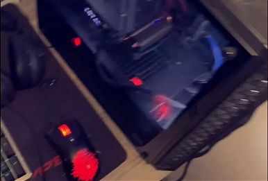 Twink huge cock make big cums on computer desk
